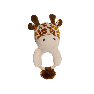 Jungle Giraffe Ring Rattle Brown (20cmHT)