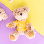 Teddy Bear Message Get Well Yellow T Shirt (20cmHT)
