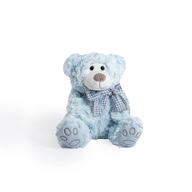 Luke Teddy Bear Baby Blue (20cmH)