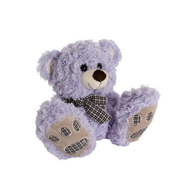 Elliot Teddy Bear w Bow Soft Purple (23cmST)