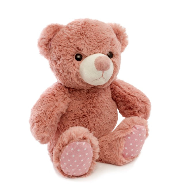 Clara Teddy Bear Dusty Pink (25cmST)