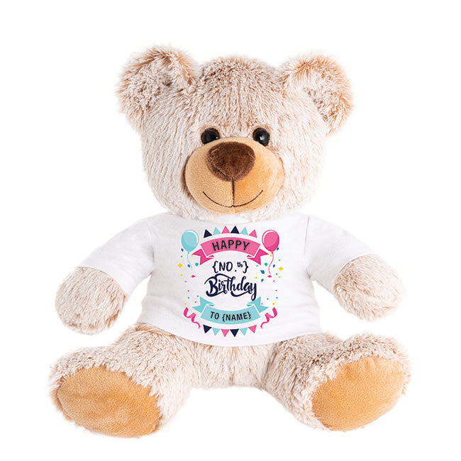 Birthday Balloons - Oscar Teddy Bear (25cmST)