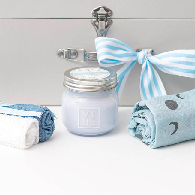 Zac Cable Knit Teddy Luxe Suitcase Hamper Baby Blue