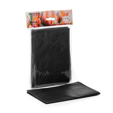 Tissue Paper Mini Pack 24 Acid Free 17gsm Black (50x75cm)